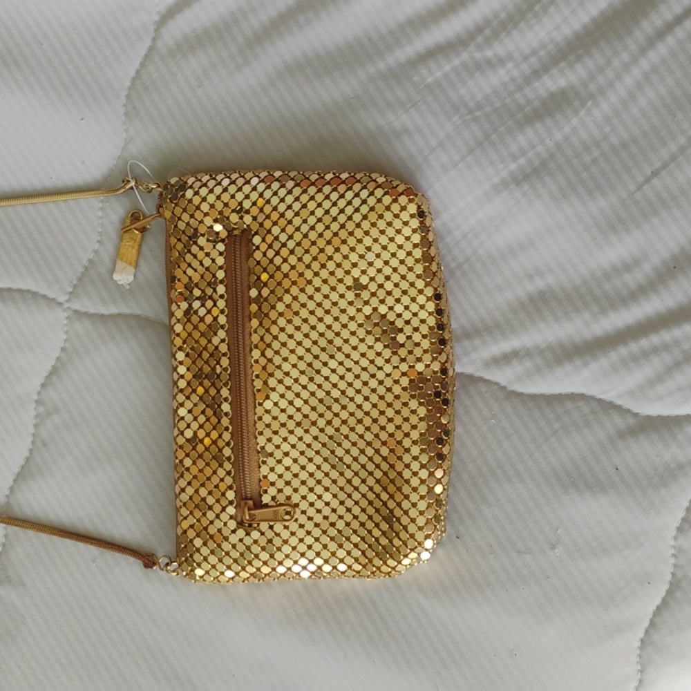 Nwt Small Metallic Mesh Evening Bag